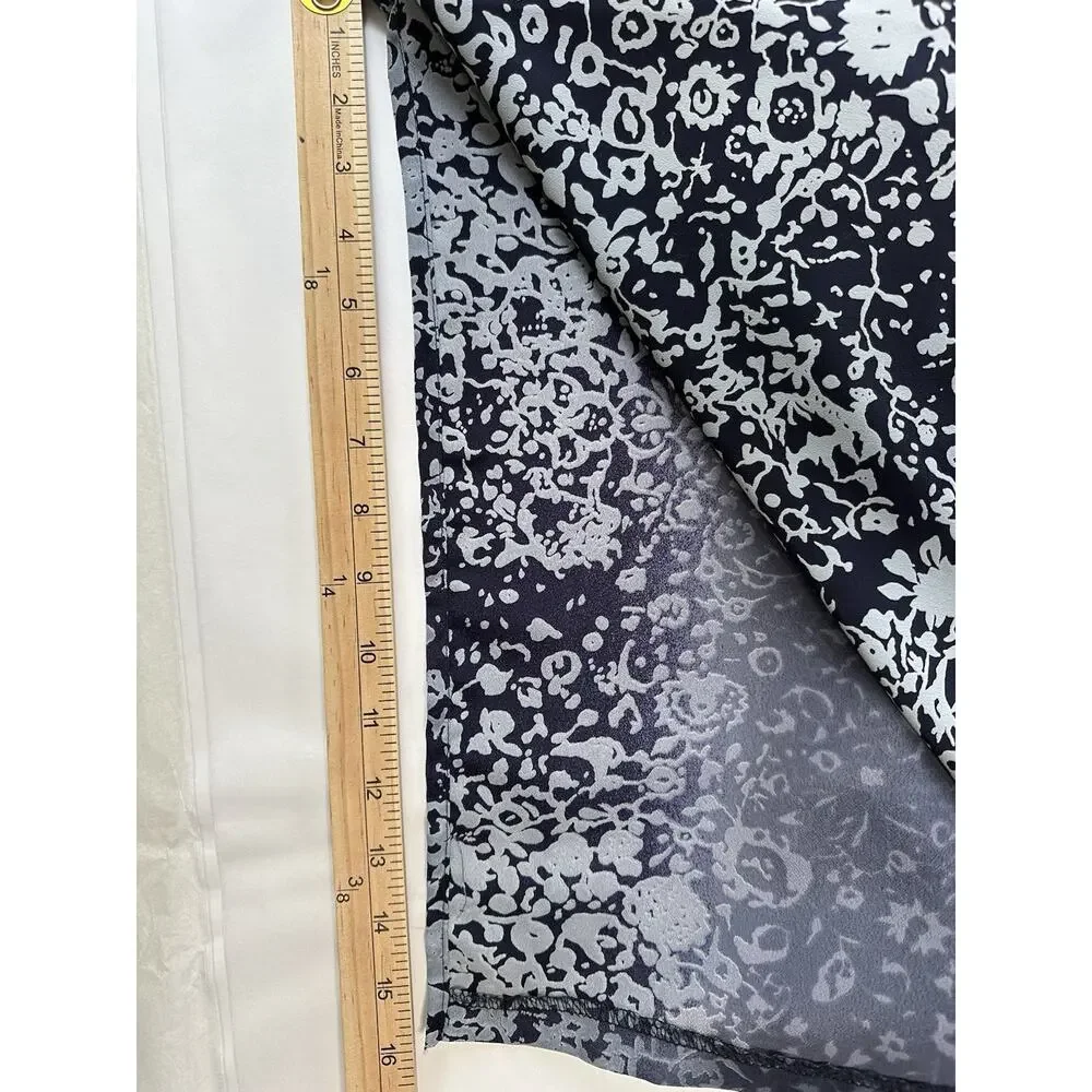 Velvet Peach Cotton Blend Straight Midi Skirt Size 14‎ Multicolored Ombré Career